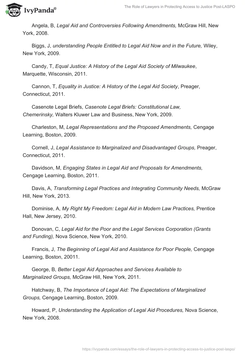 The Role of Lawyers in Protecting Access to Justice Post-LASPO. Page 4