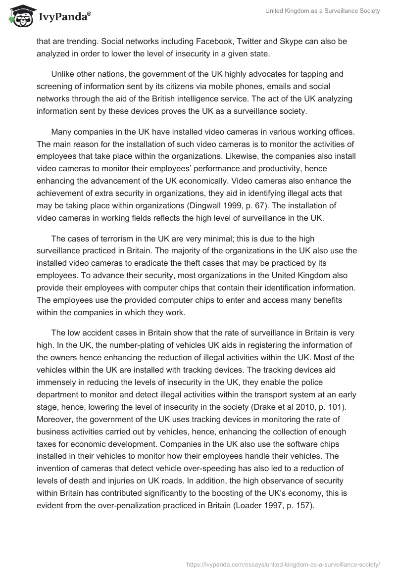 United Kingdom as a Surveillance Society. Page 4
