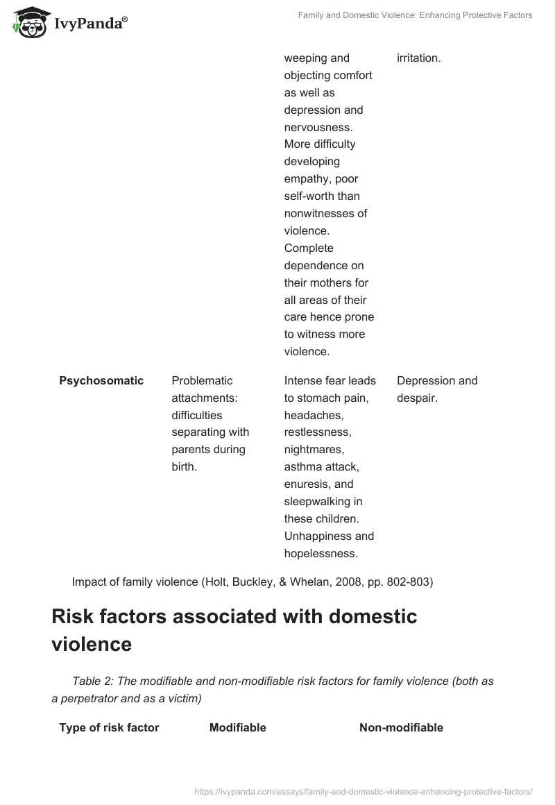 Family and Domestic Violence: Enhancing Protective Factors. Page 3