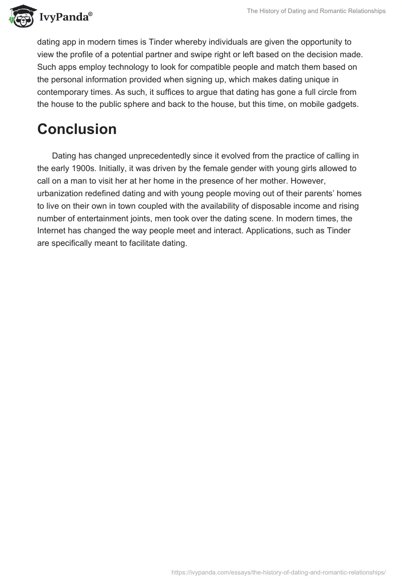The History of Dating and Romantic Relationships. Page 3