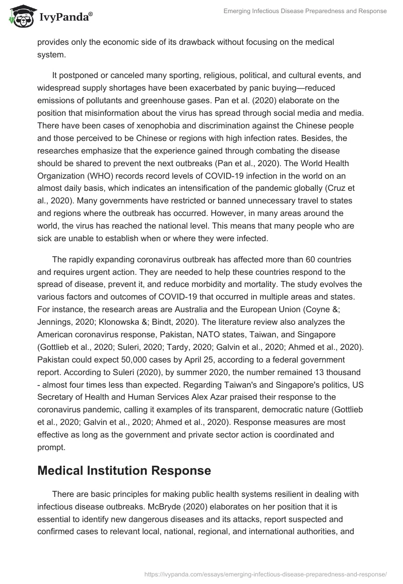 Emerging Infectious Disease Preparedness and Response. Page 5