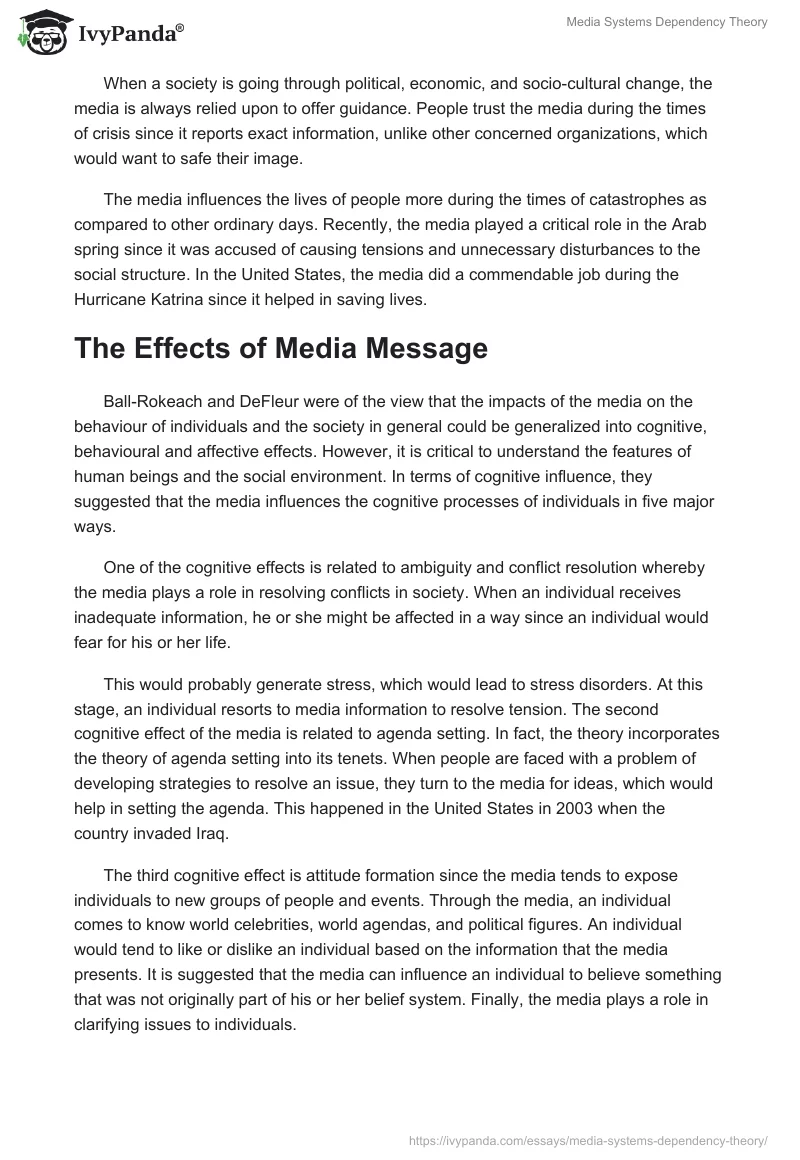 Media Systems Dependency Theory. Page 3