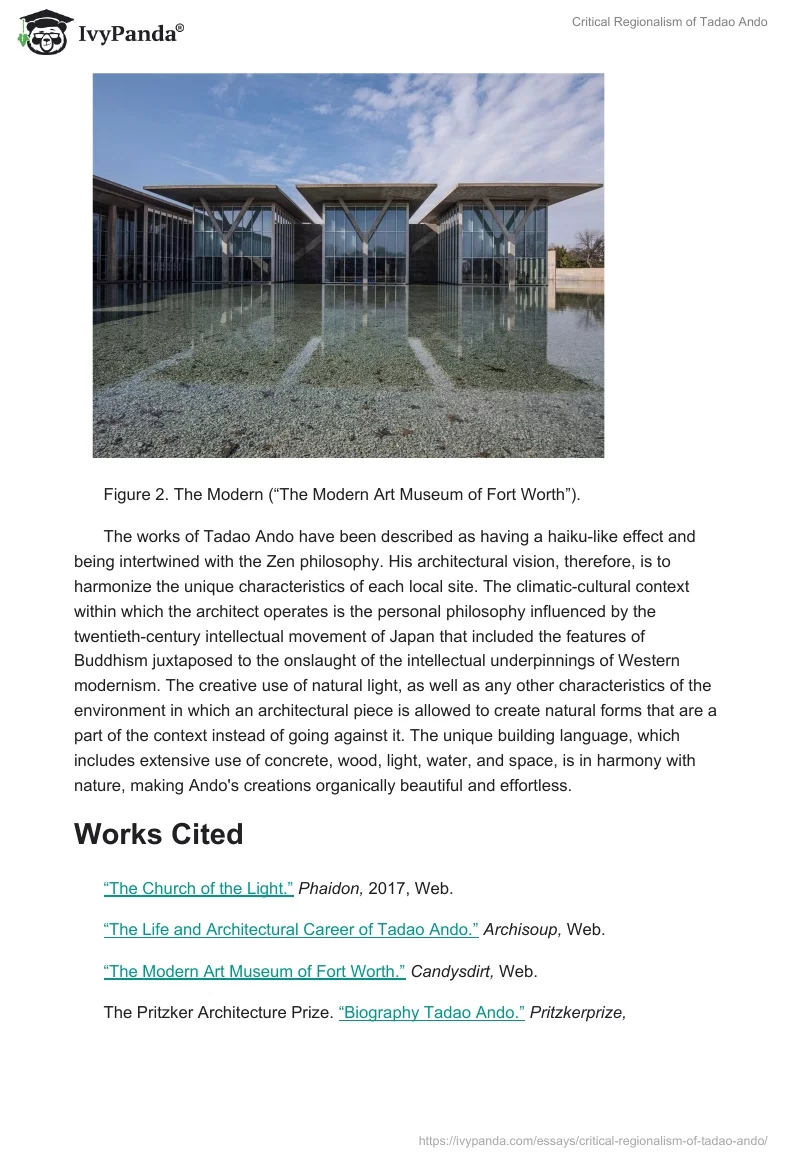Critical Regionalism of Tadao Ando. Page 3