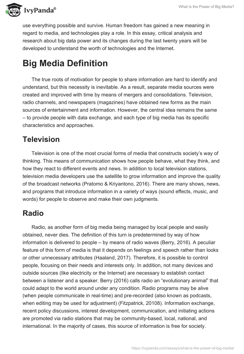 What Is the Power of Big Media?. Page 2