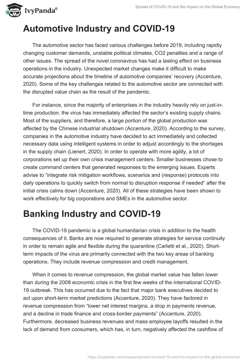 Spread of COVID-19 and the Impact on the Global Economy. Page 3