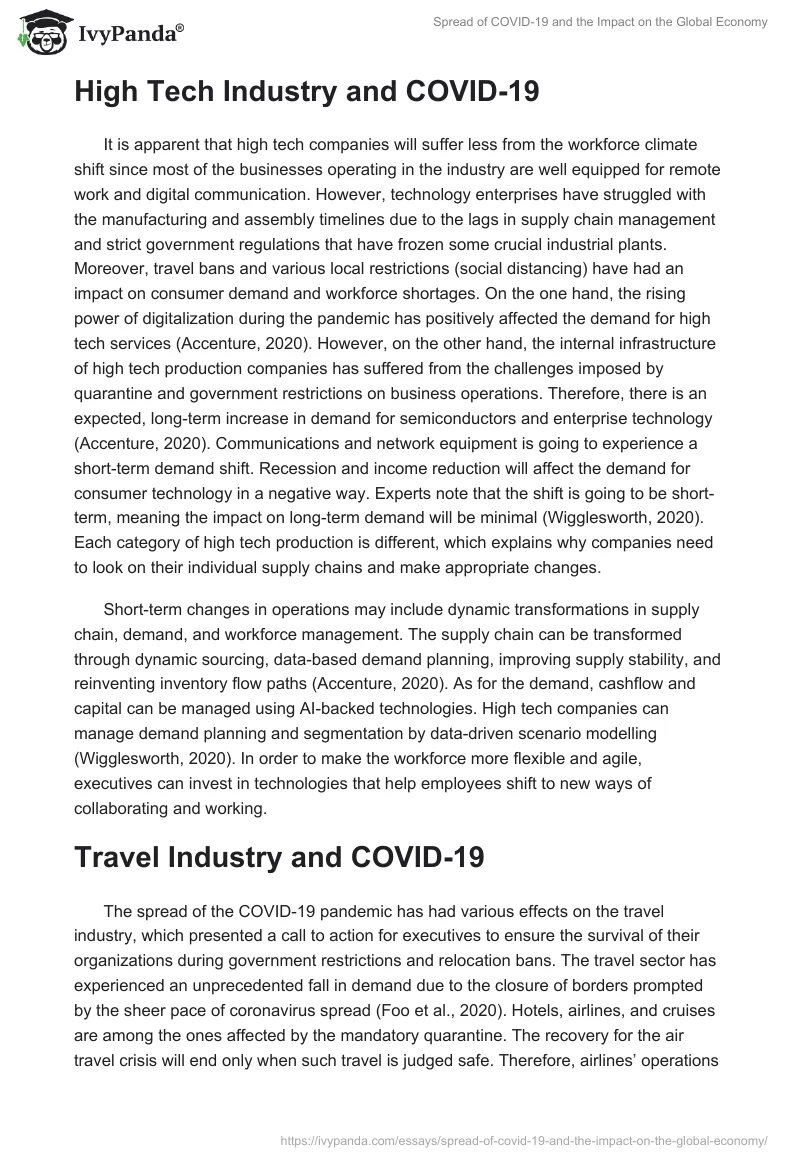 Spread of COVID-19 and the Impact on the Global Economy. Page 5