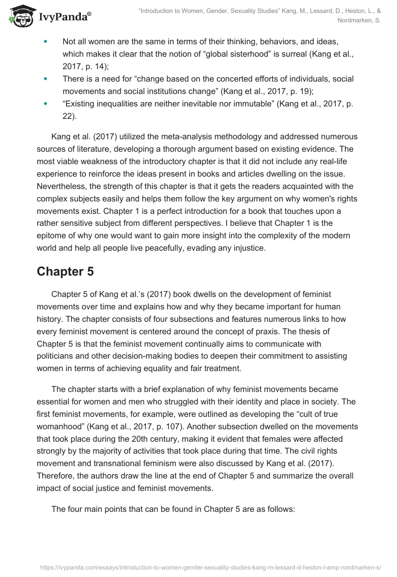 “Introduction to Women, Gender, Sexuality Studies” Kang, M., Lessard, D., Heston, L., & Nordmarken, S.. Page 2