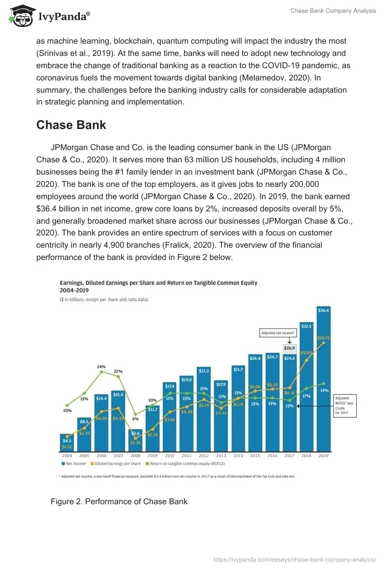 Chase Bank Company Analysis. Page 3