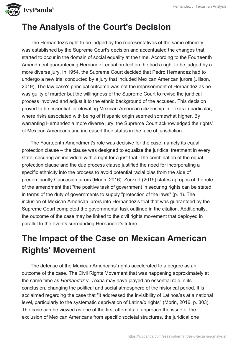 Hernandez v. Texas: an Analysis. Page 2
