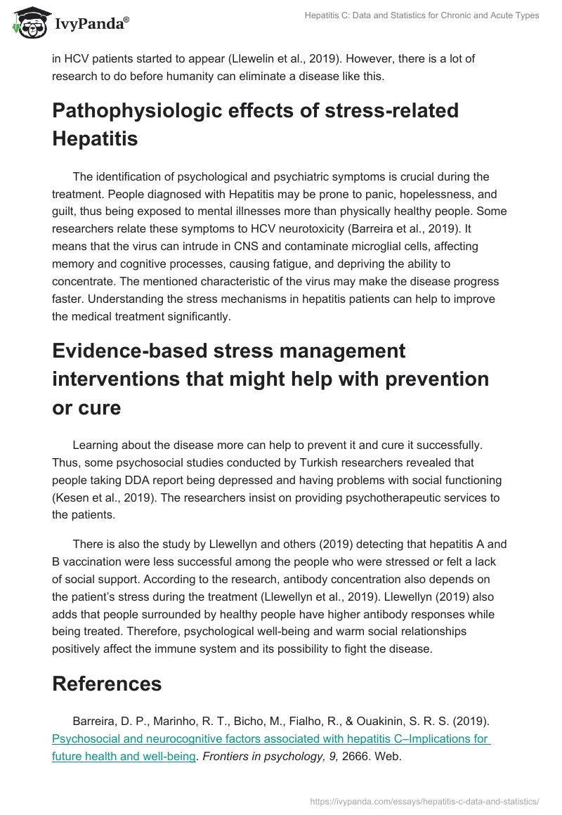 Hepatitis C: Data and Statistics for Chronic and Acute Types. Page 3