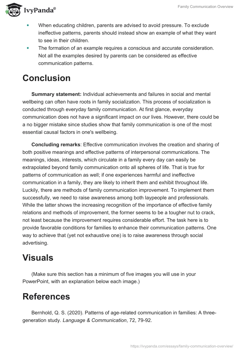 Family Communication Overview. Page 3
