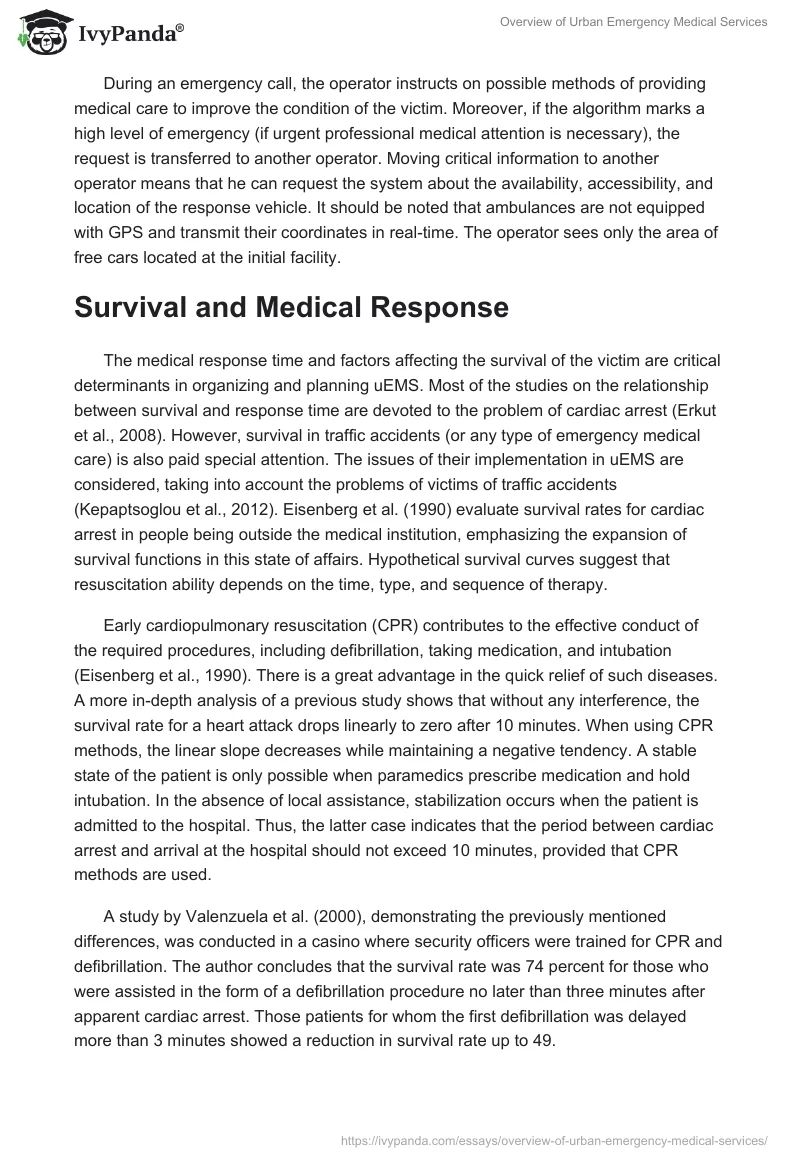 Overview of Urban Emergency Medical Services. Page 3