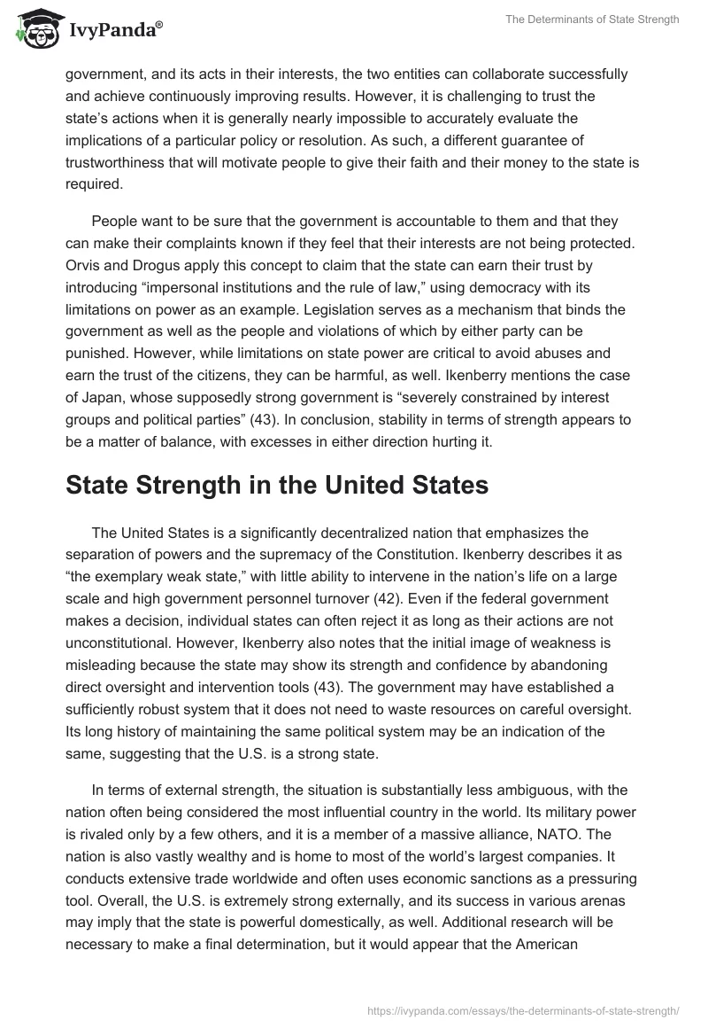 The Determinants of State Strength. Page 3