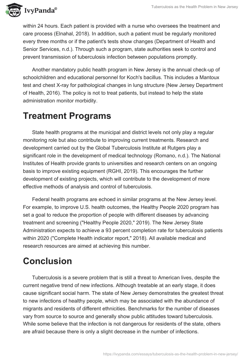 Tuberculosis as the Health Problem in New Jersey. Page 4