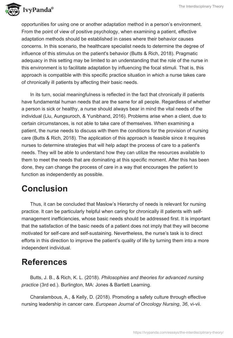 The Interdisciplinary Theory. Page 4