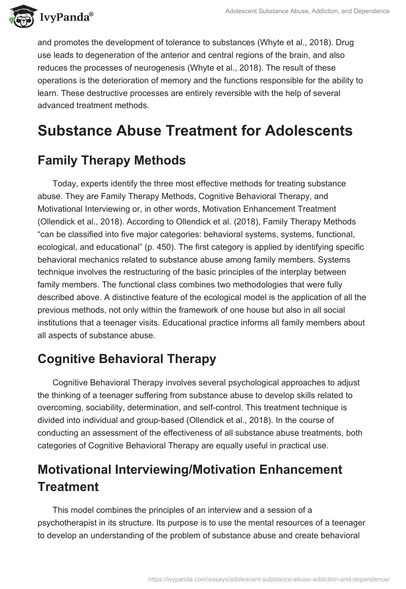 Adolescent Substance Abuse, Addiction, and Dependence. Page 3