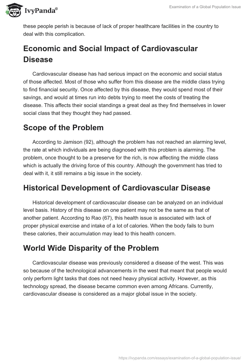 Examination of a Global Population Issue. Page 5