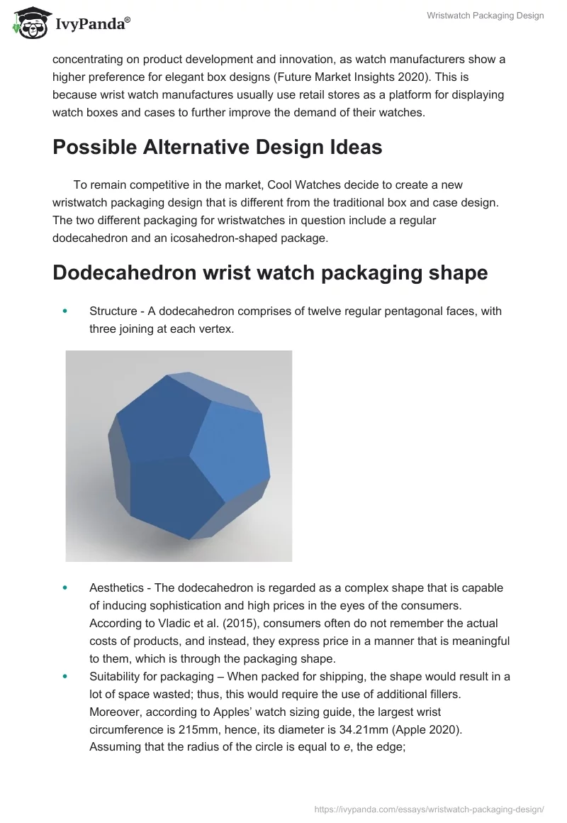 Wristwatch Packaging Design. Page 2