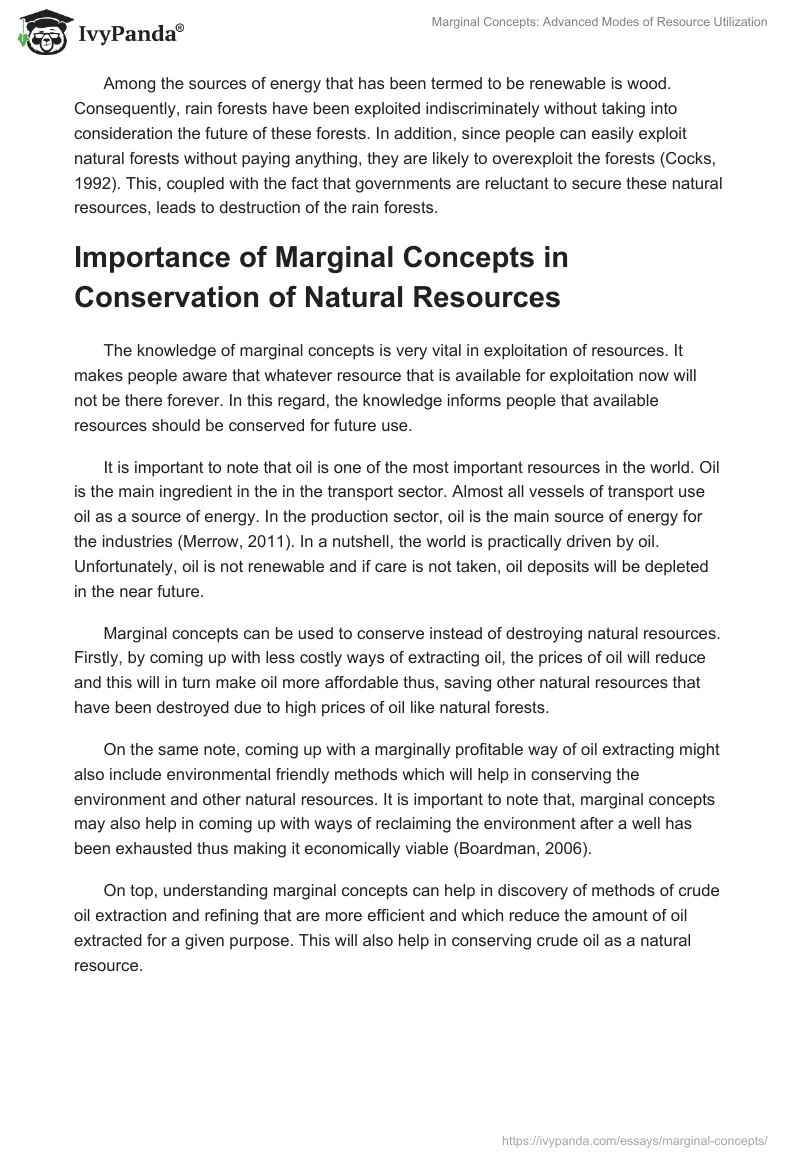 Marginal Concepts: Advanced Modes of Resource Utilization. Page 4
