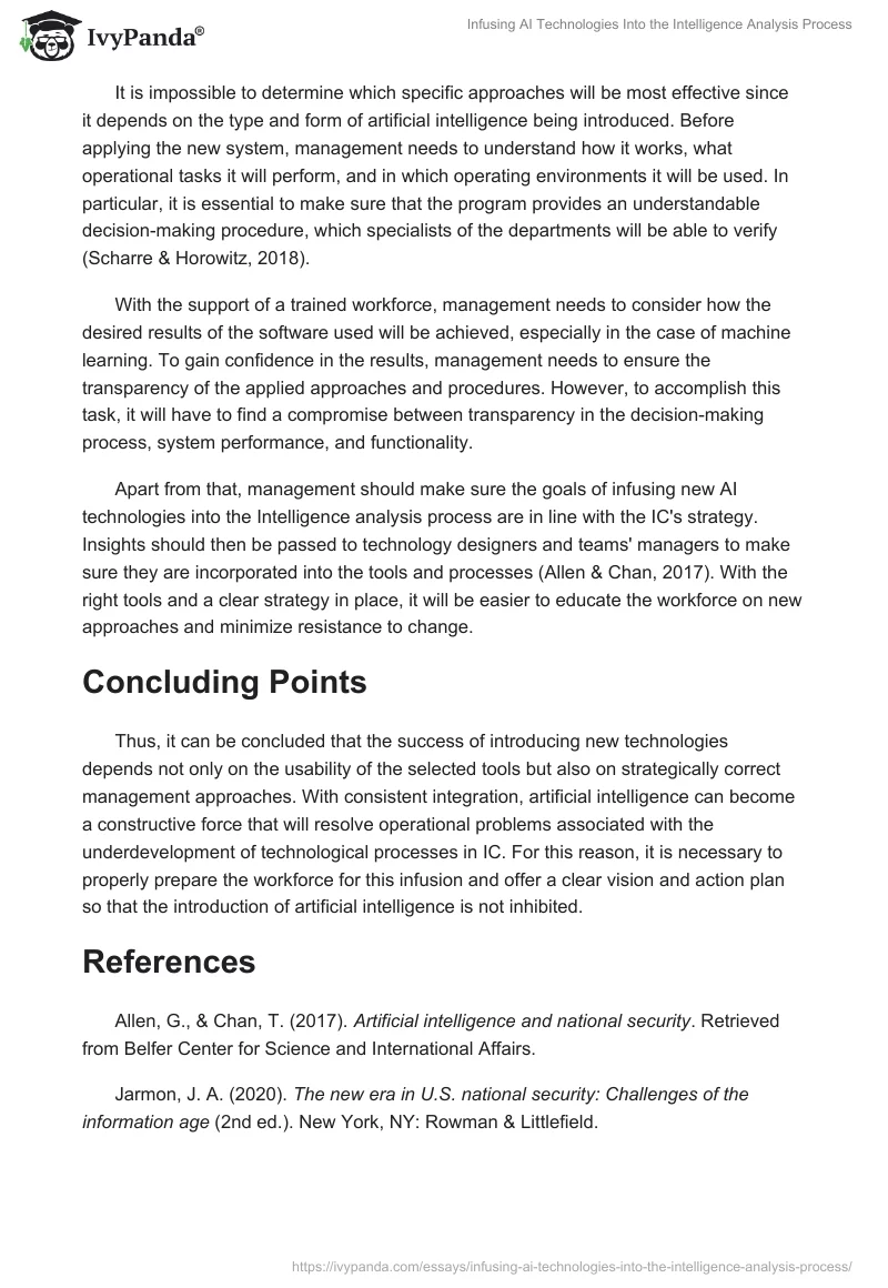 Infusing AI Technologies Into the Intelligence Analysis Process. Page 2