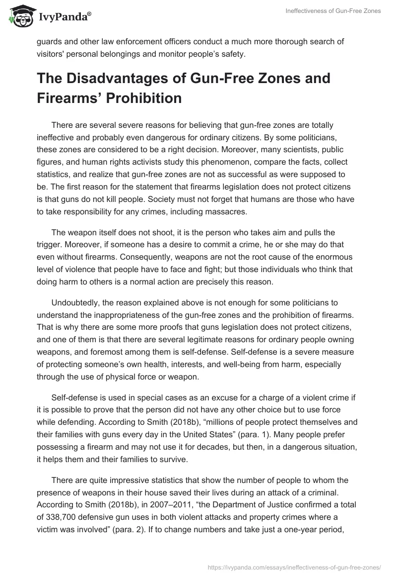Ineffectiveness of Gun-Free Zones. Page 3