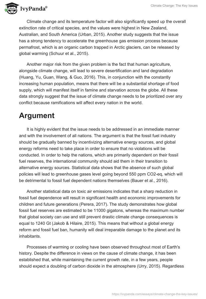 Climate Change: The Key Issues. Page 3