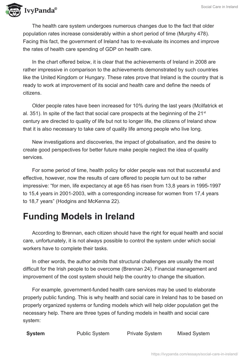 Social Care in Ireland. Page 2