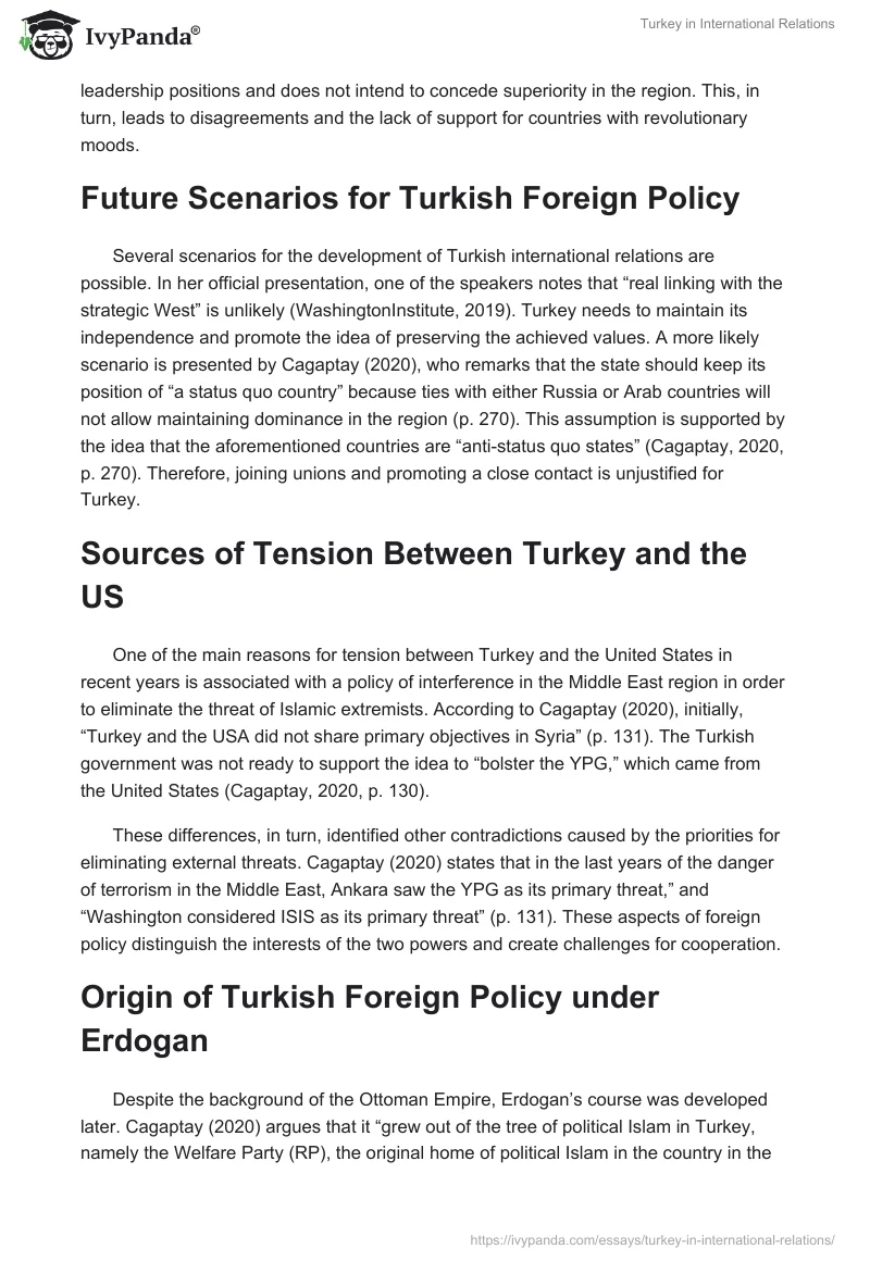 Turkey in International Relations. Page 3