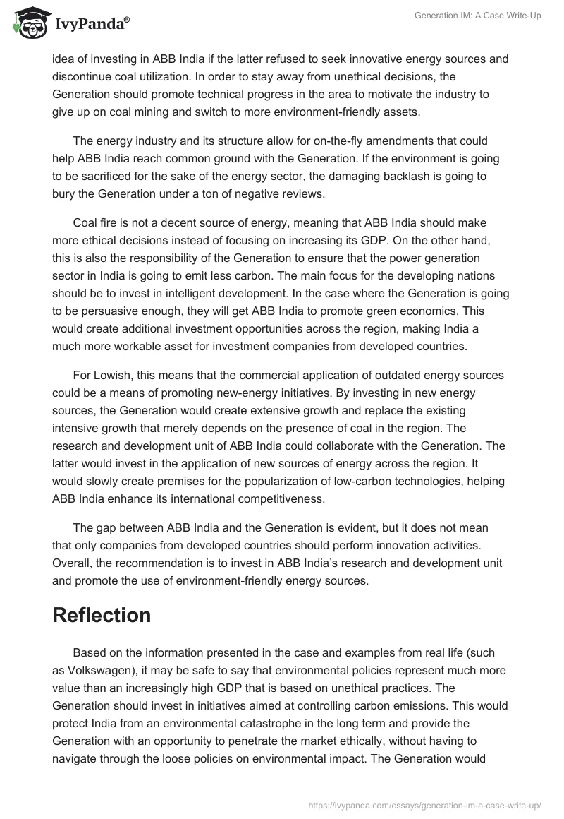 Generation IM: A Case Write-Up. Page 2