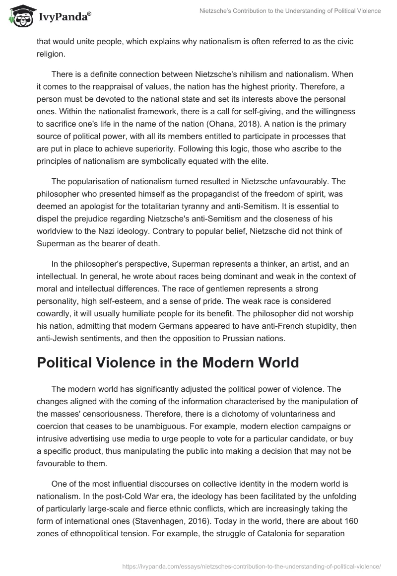 Nietzsche’s Contribution to the Understanding of Political Violence. Page 4