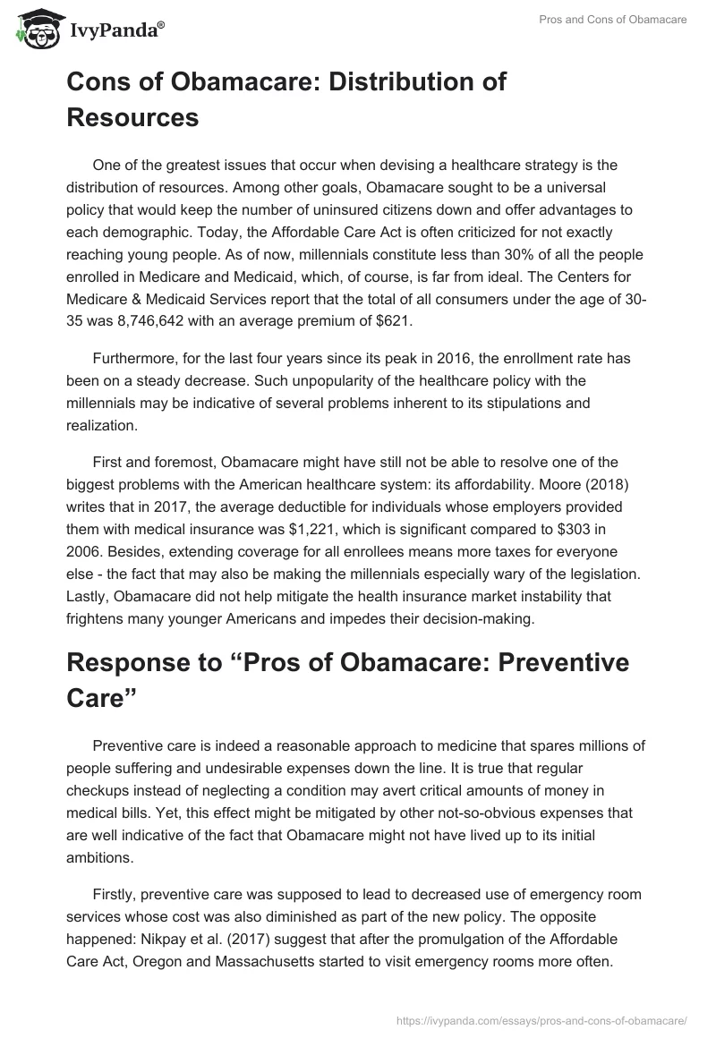 Pros and Cons of Obamacare. Page 2