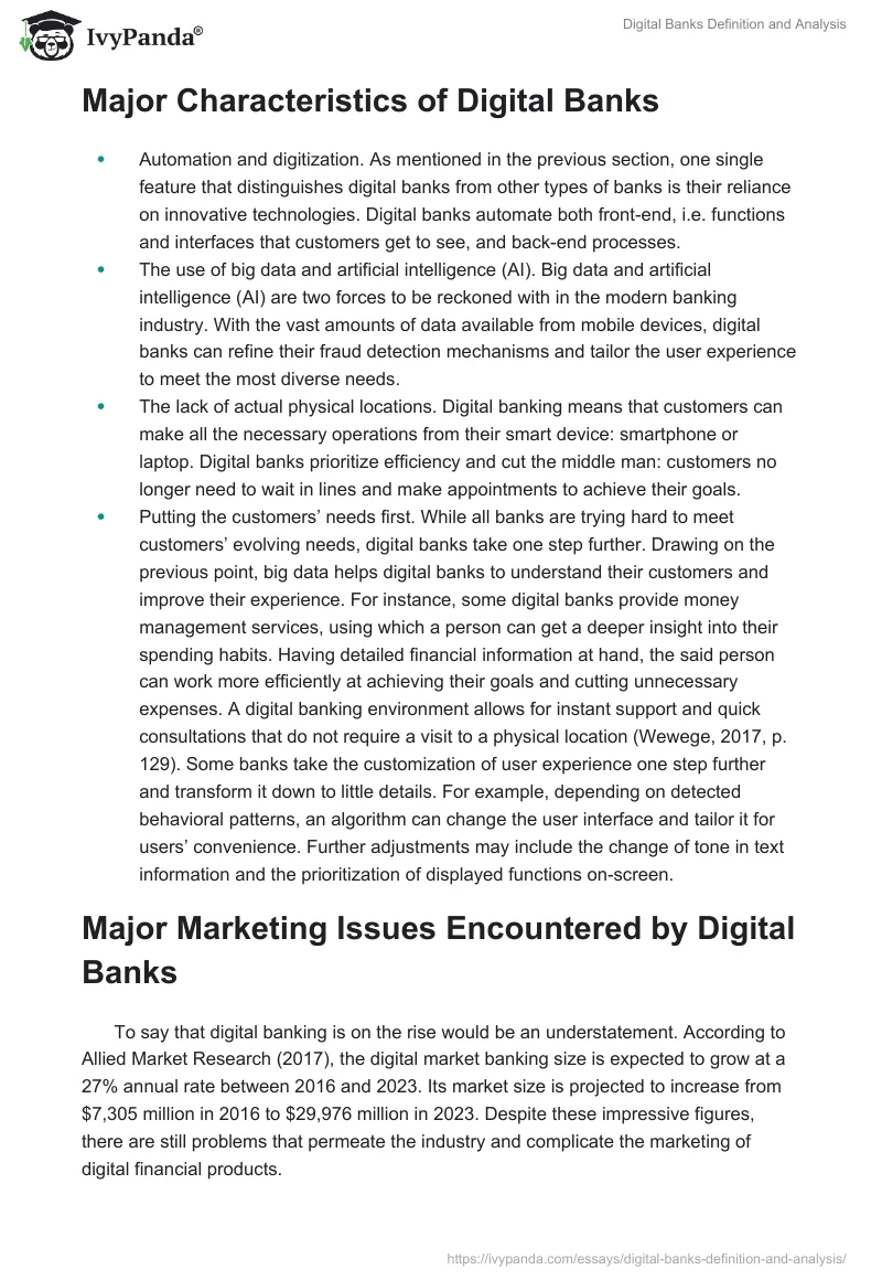 Digital Banks Definition and Analysis. Page 2