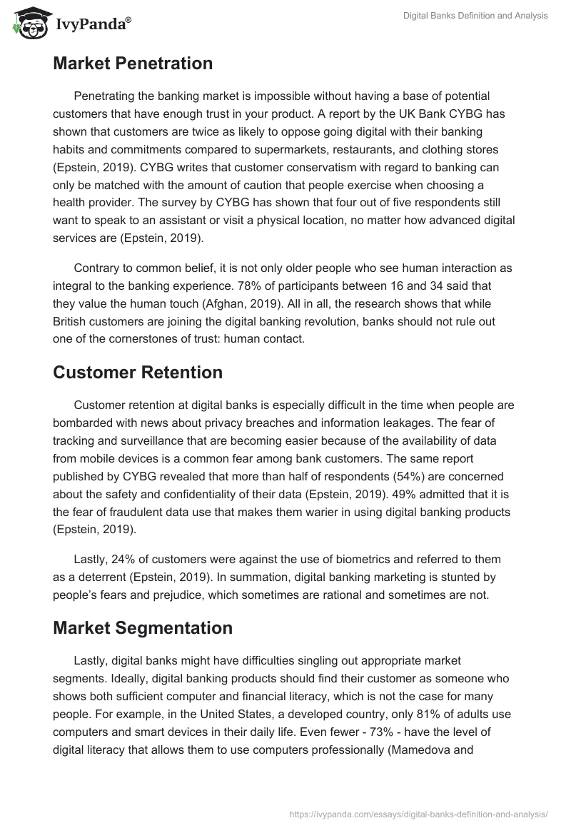 Digital Banks Definition and Analysis. Page 3