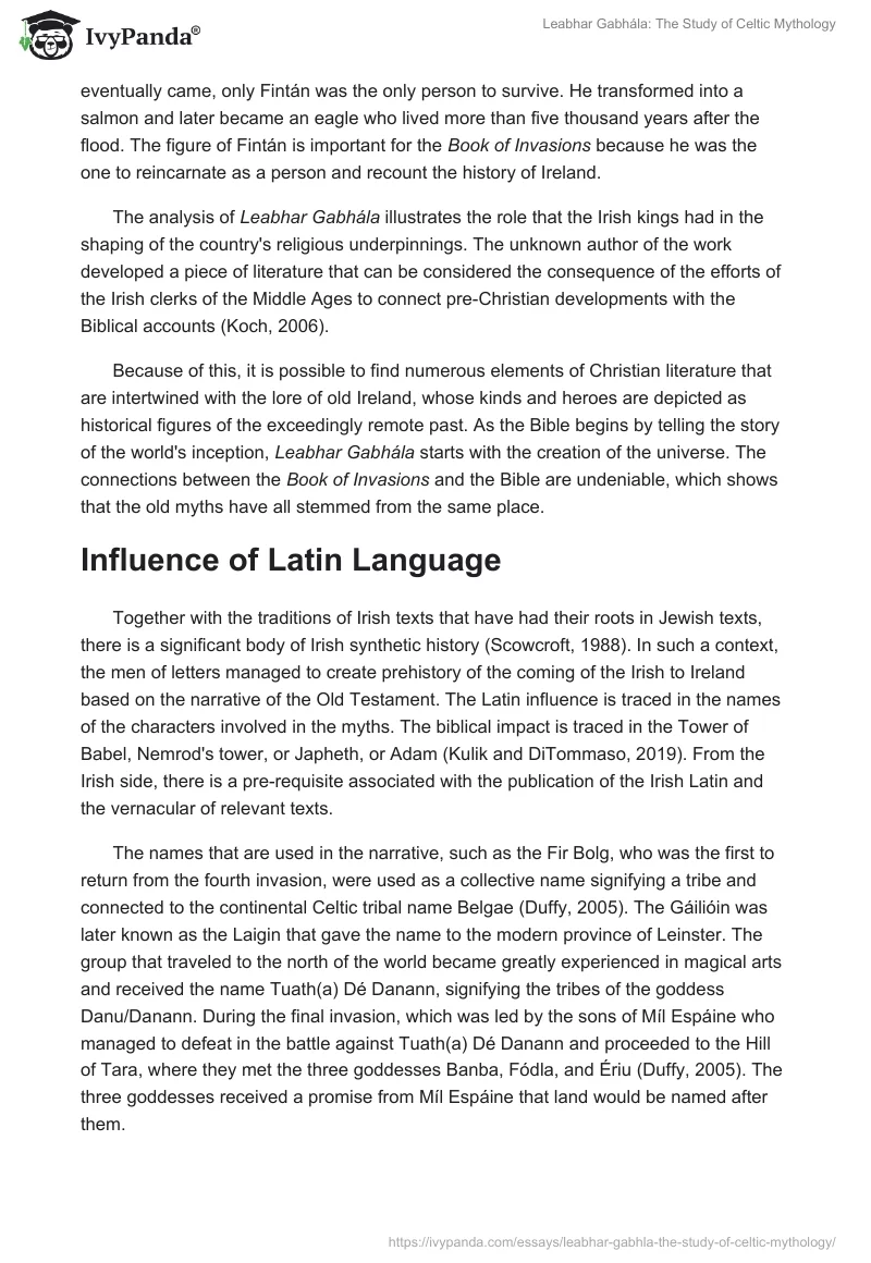 Leabhar Gabhála: The Study of Celtic Mythology. Page 4