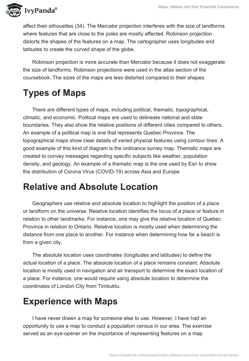 Maps, Atlases and their Essential Components. Page 2