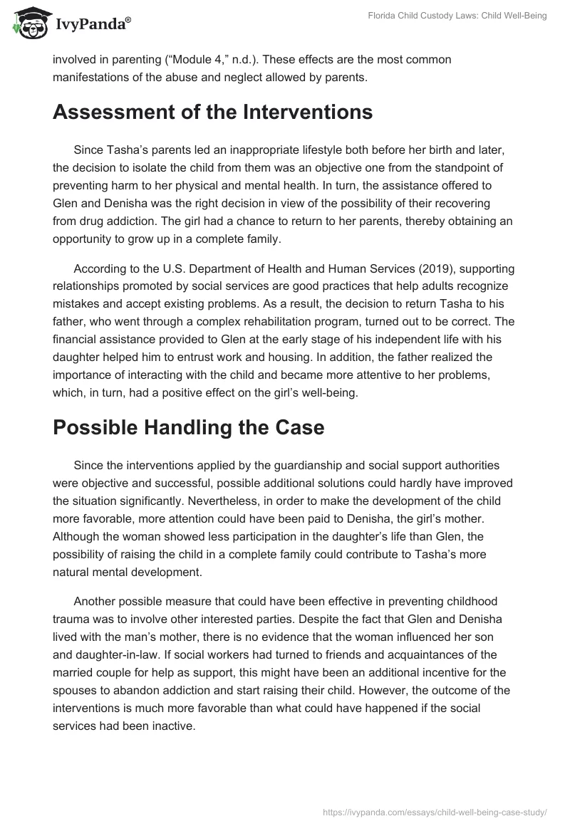 Florida Child Custody Laws: Child Well-Being. Page 4