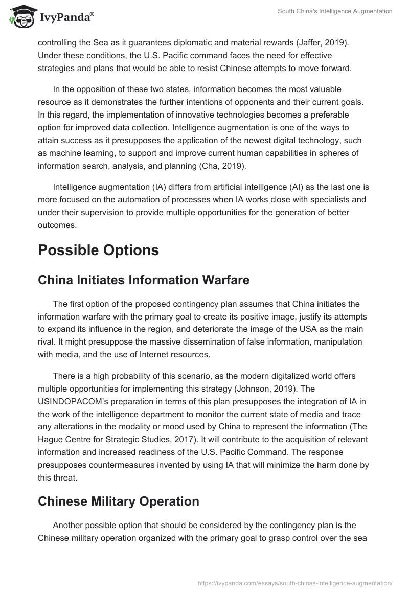 South China's Intelligence Augmentation. Page 2