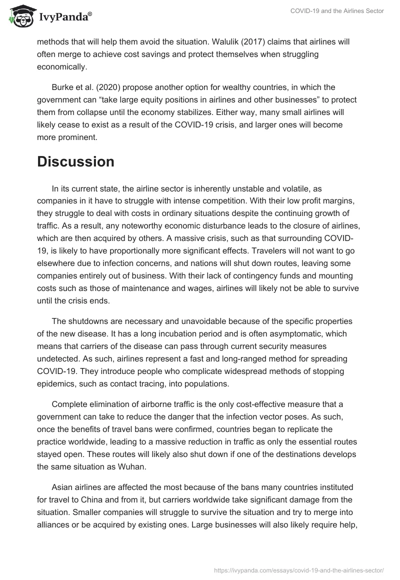 COVID-19 and the Airlines Sector. Page 4