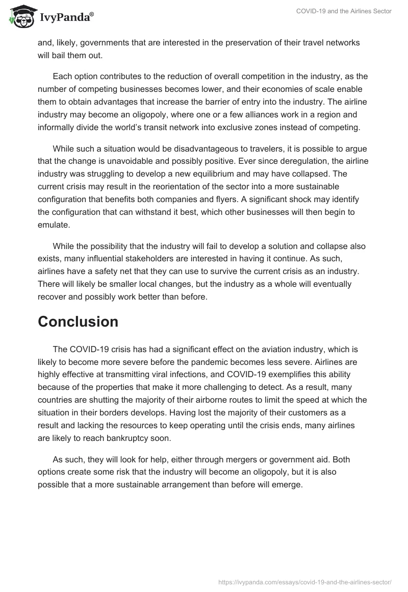 COVID-19 and the Airlines Sector. Page 5
