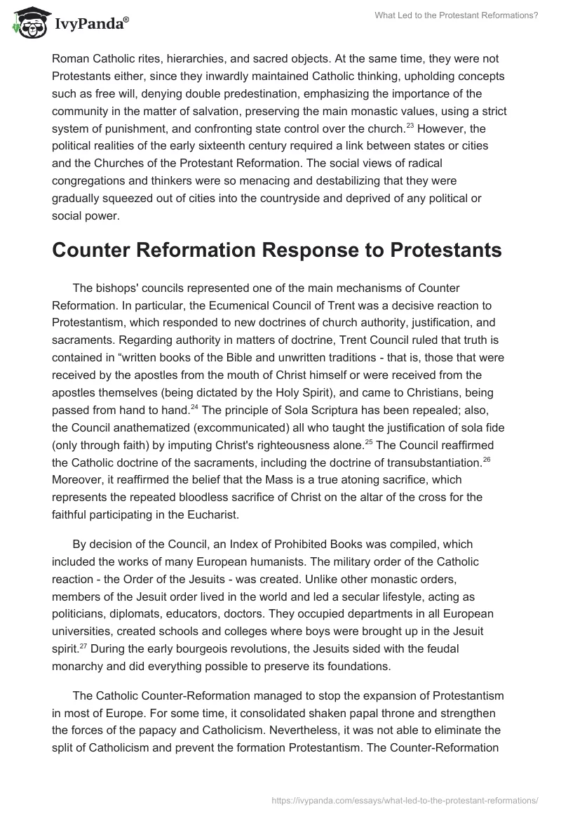 What Led to the Protestant Reformations?. Page 5