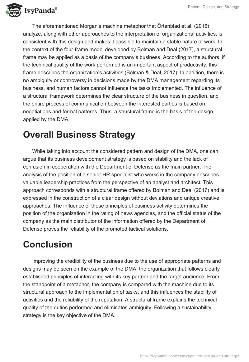 Pattern, Design, and Strategy. Page 3