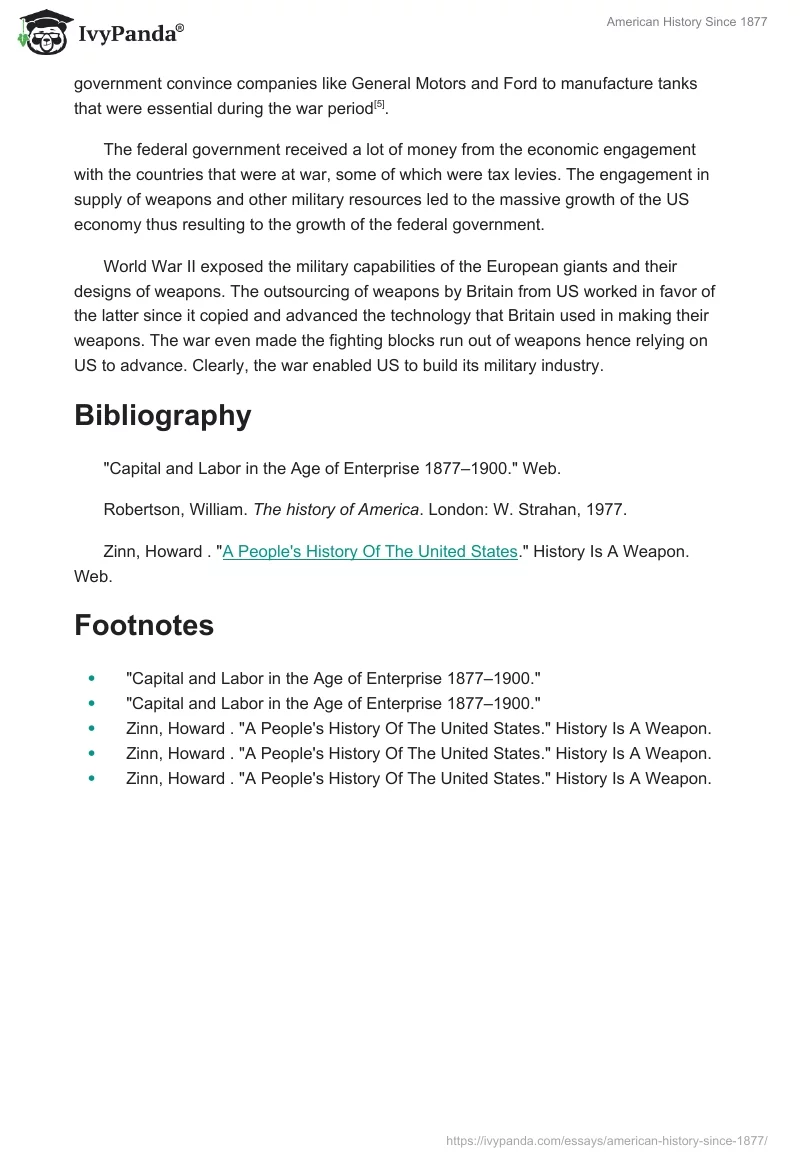 American History Since 1877. Page 3