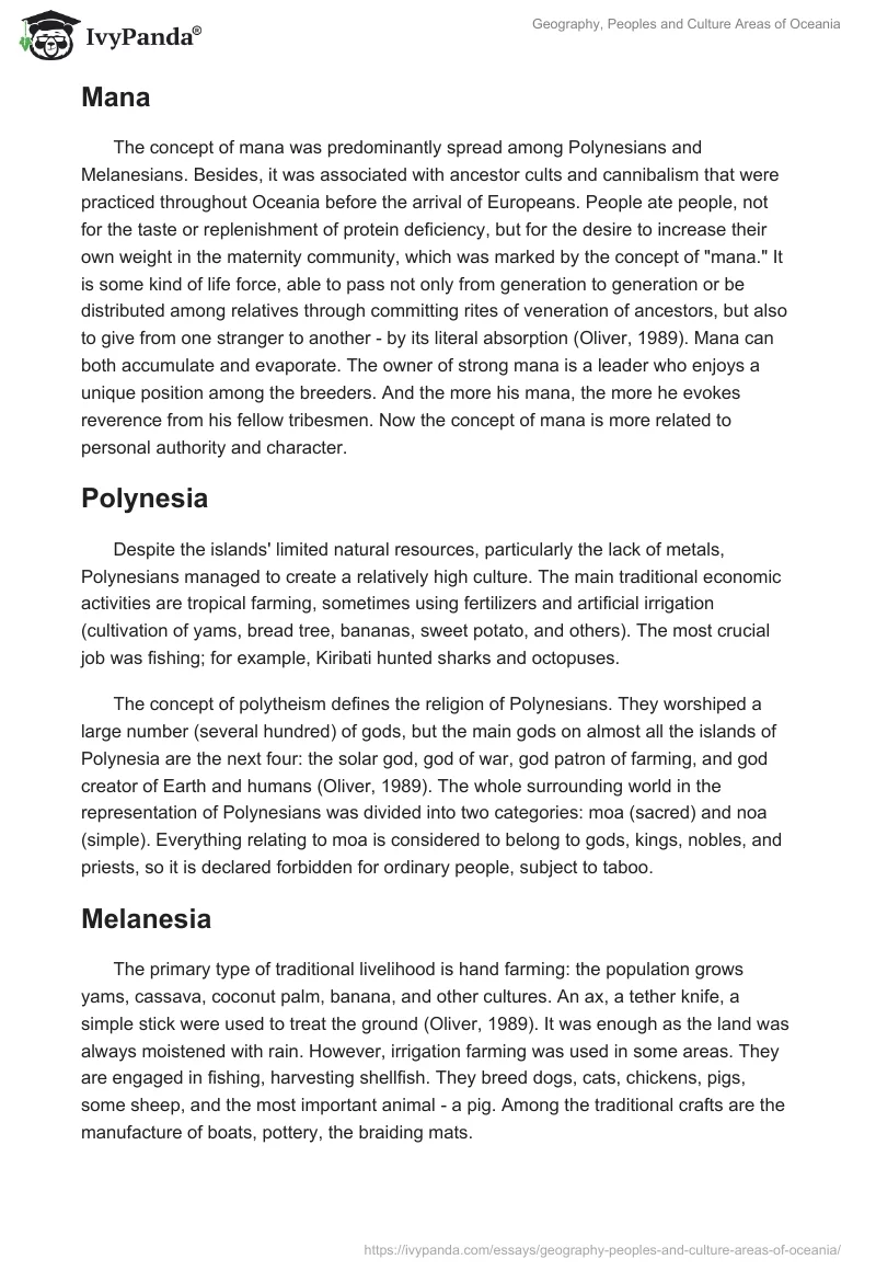 Geography, Peoples and Culture Areas of Oceania. Page 5