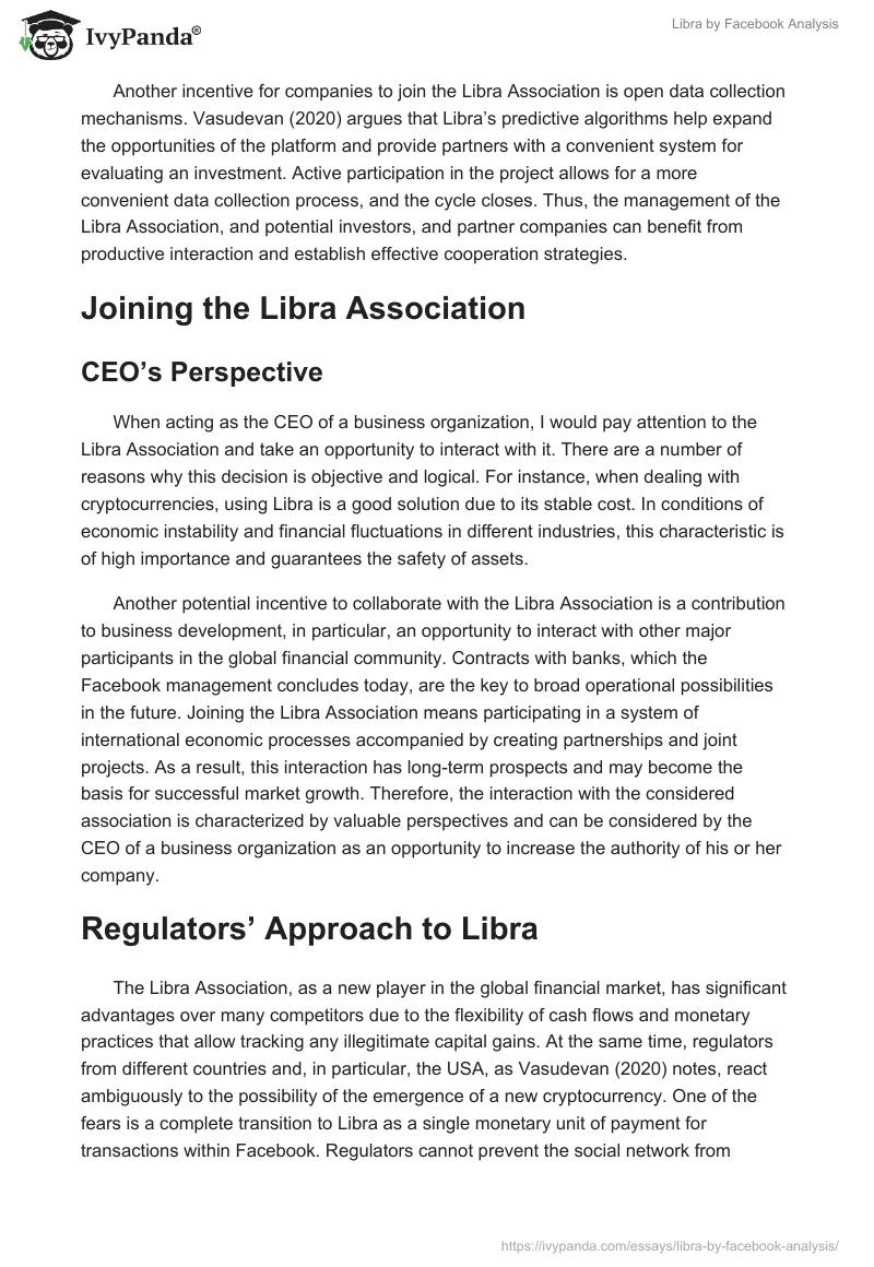 Libra by Facebook Analysis. Page 4