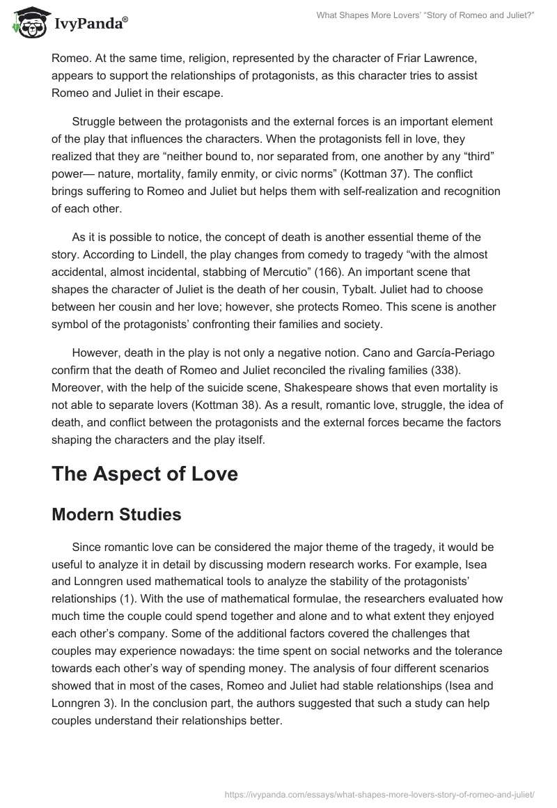 What Shapes More Lovers’ “Story of Romeo and Juliet?”. Page 2