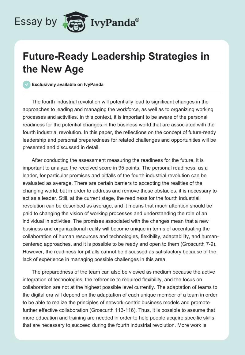 Future-Ready Leadership Strategies in the New Age. Page 1