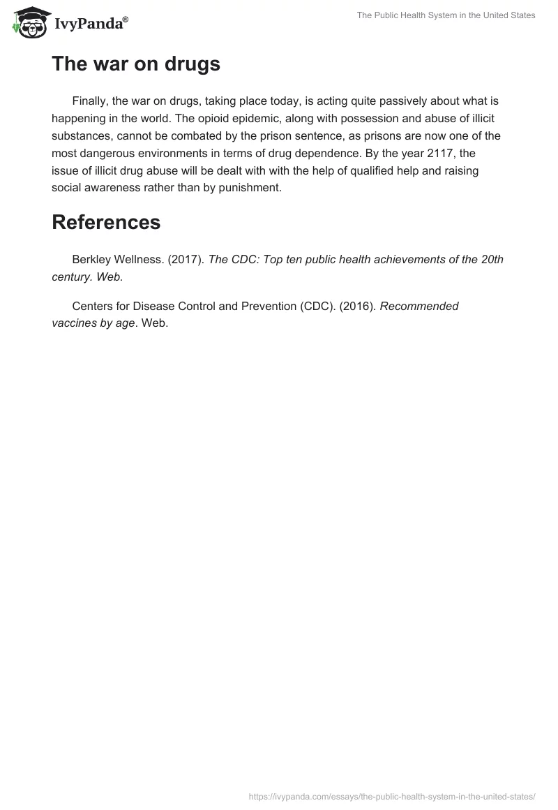The Public Health System in the United States. Page 2