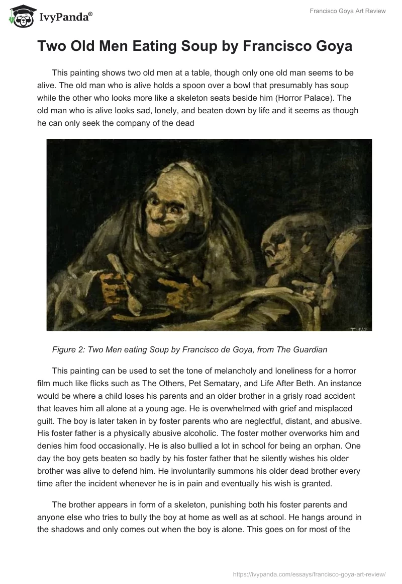 Francisco Goya Art Review. Page 3