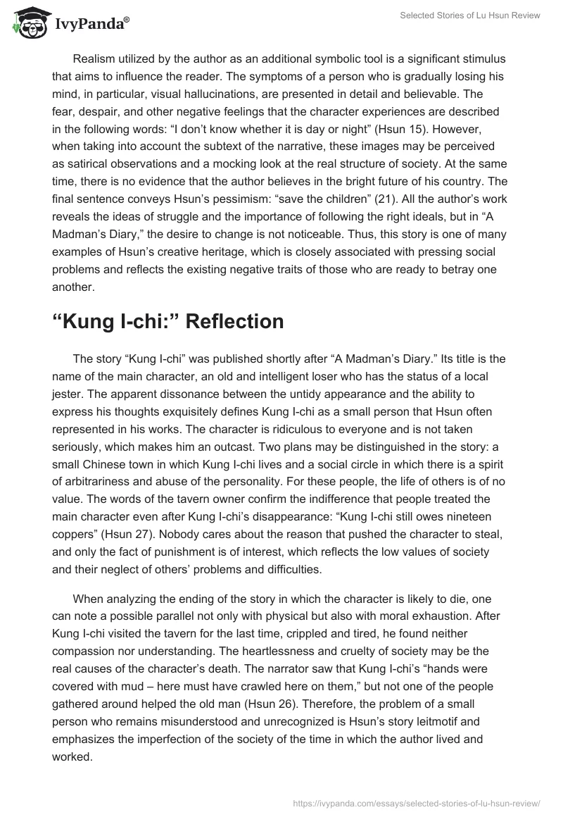 Selected Stories of Lu Hsun Review. Page 2