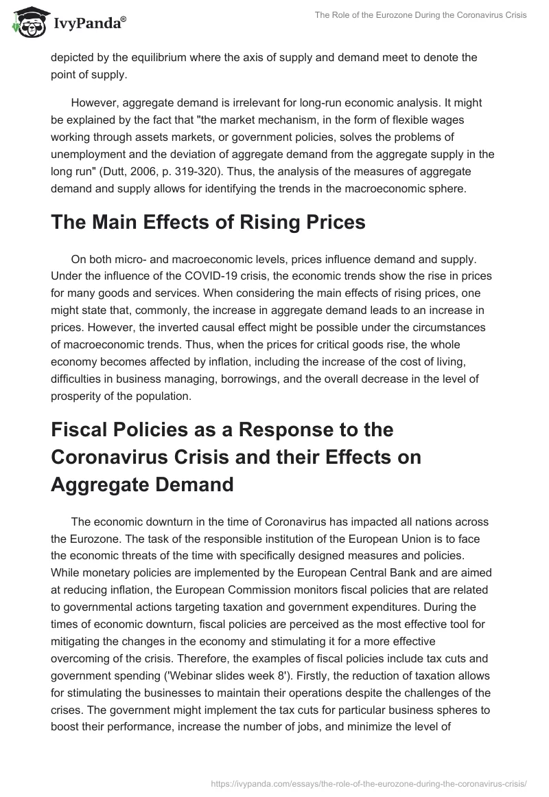 The Role of the Eurozone During the Coronavirus Crisis. Page 4